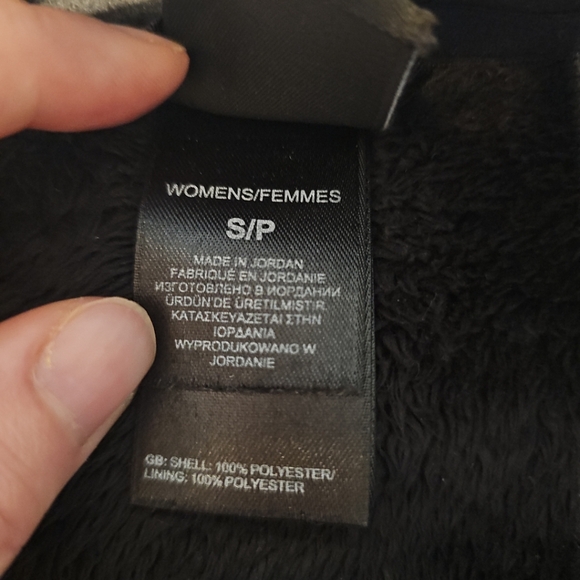 The North Face Womens Small Black Fleece Full Zip Fuzzy Jacket Size S - Picture 5 of 6